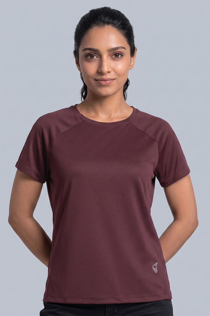 Zelocity Quick Dry Raglan Gym & Training Relaxed Tshirt - Huckleberry — image 2